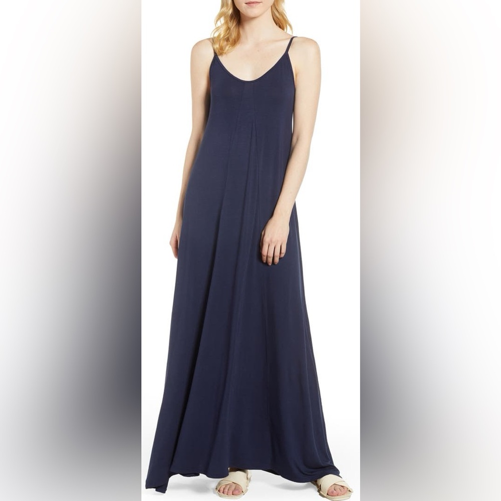 NEW Navy maxi tank‎ dress SZ S women’s t shirt beach cruise Resortwear vacation